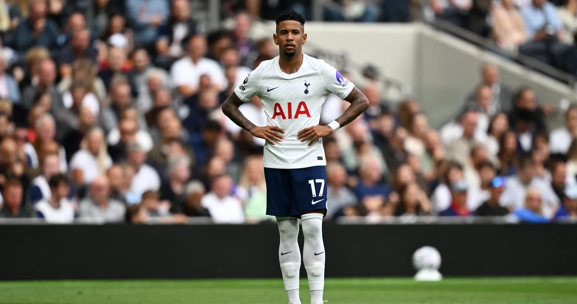 Joueur de Tottenham sur le terrain pendant le match