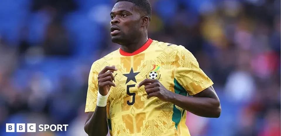 Joueur de l'équipe du Ghana en action sur le terrain