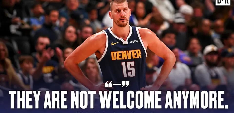 Nikola Jokić during game, expressing discontent