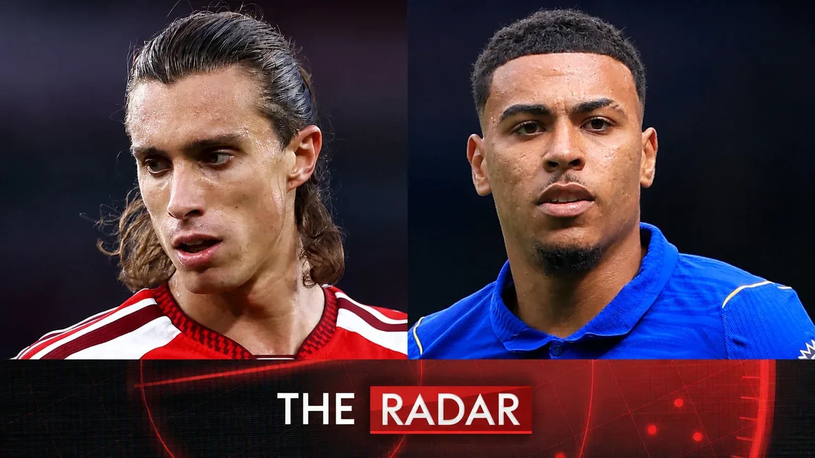 Deux joueurs de football en gros plan