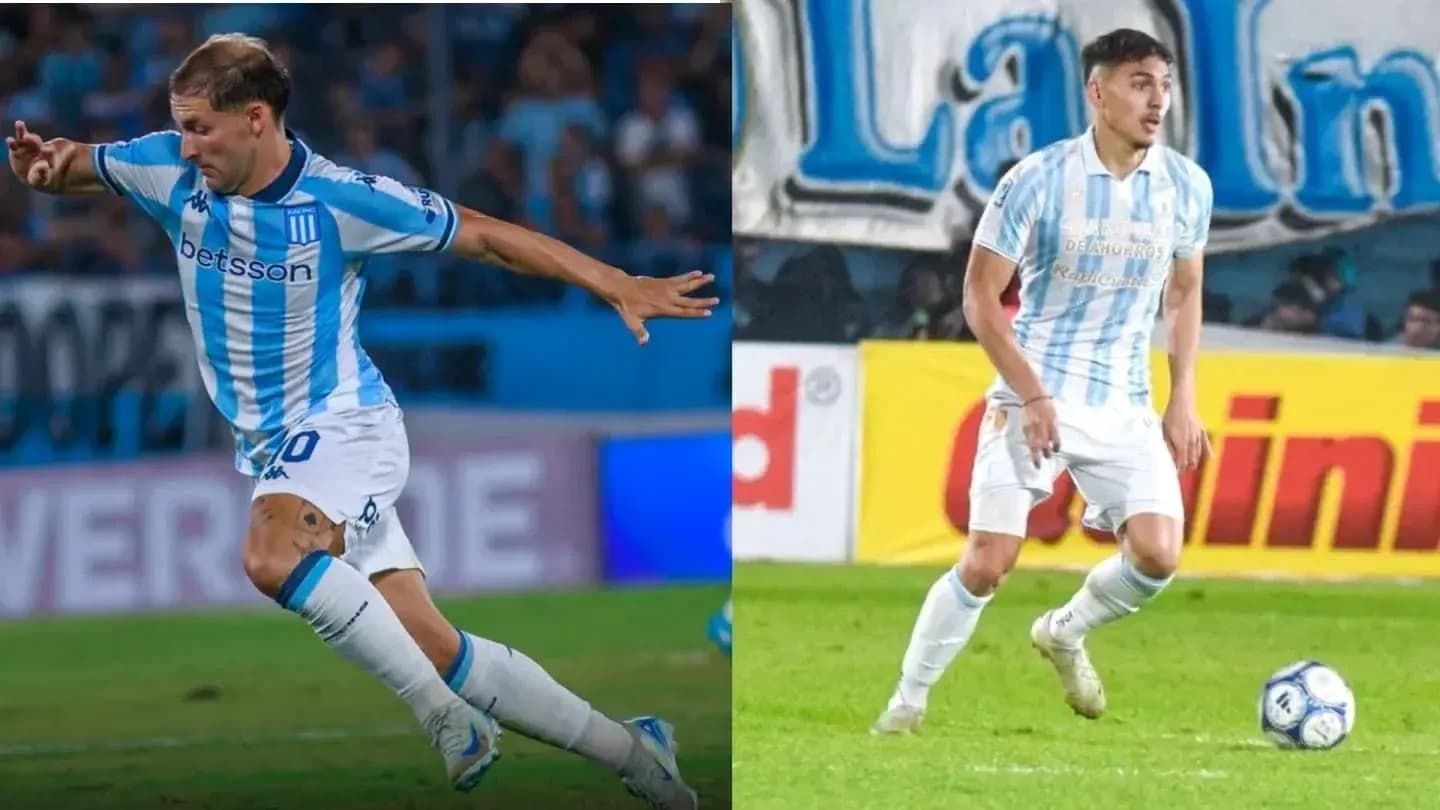 Joueurs de Racing Club en action sur le terrain
