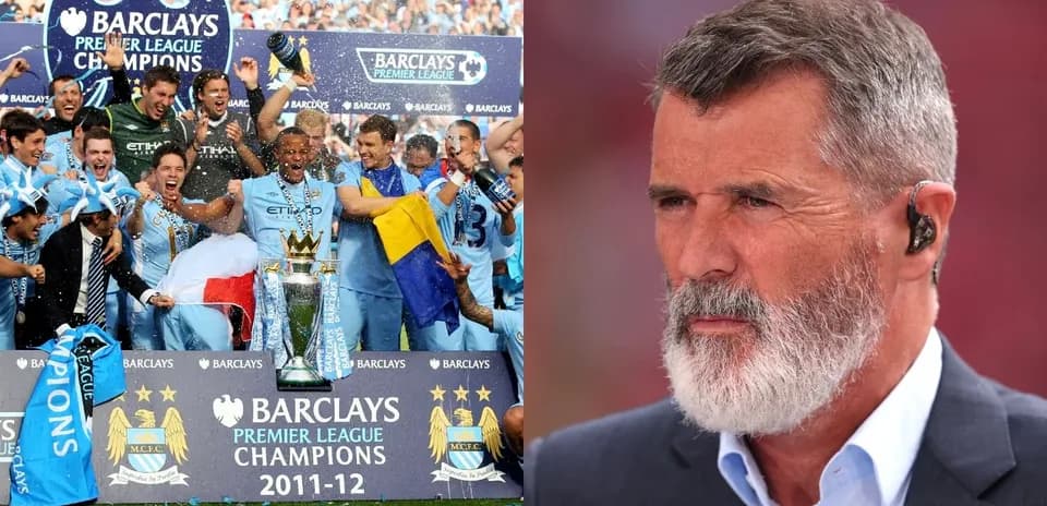 Joueurs de Manchester City célébrant le titre de champion
