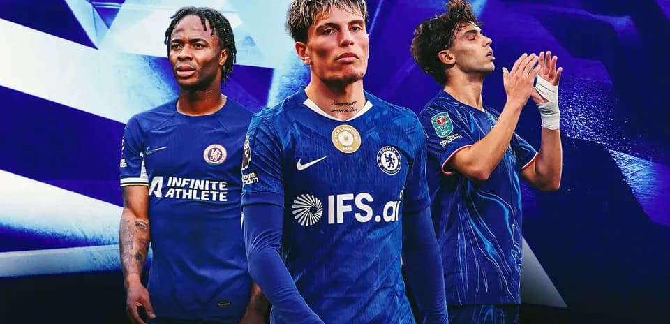 Trois joueurs de Chelsea en tenue de match