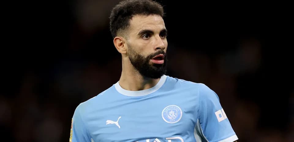 Joueur de Manchester City en tenue de match