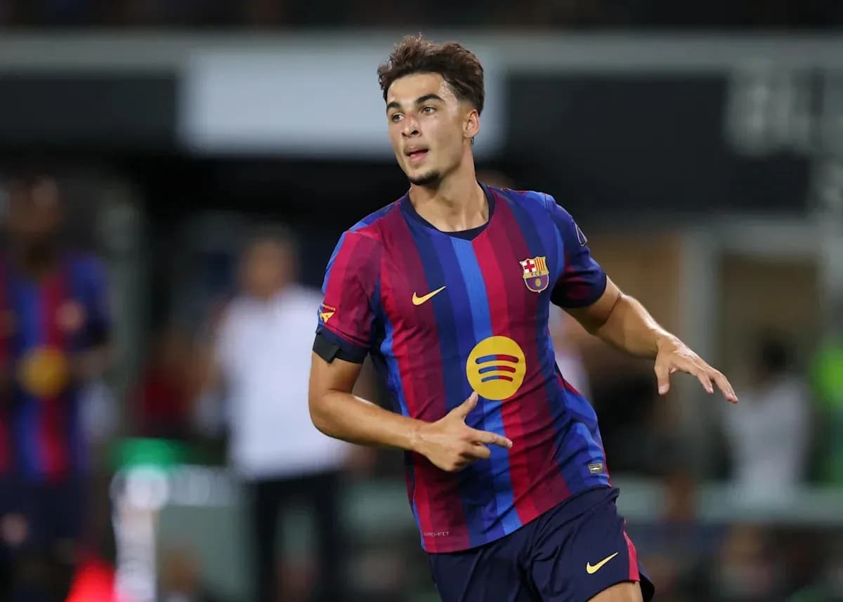 Joueur du FC Barcelone célébrant un but