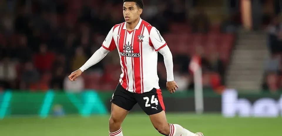 Joueur de Southampton en action sur le terrain