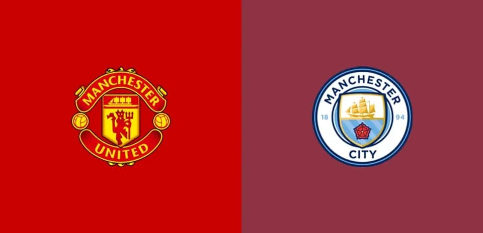 Logos de Manchester United et Manchester City