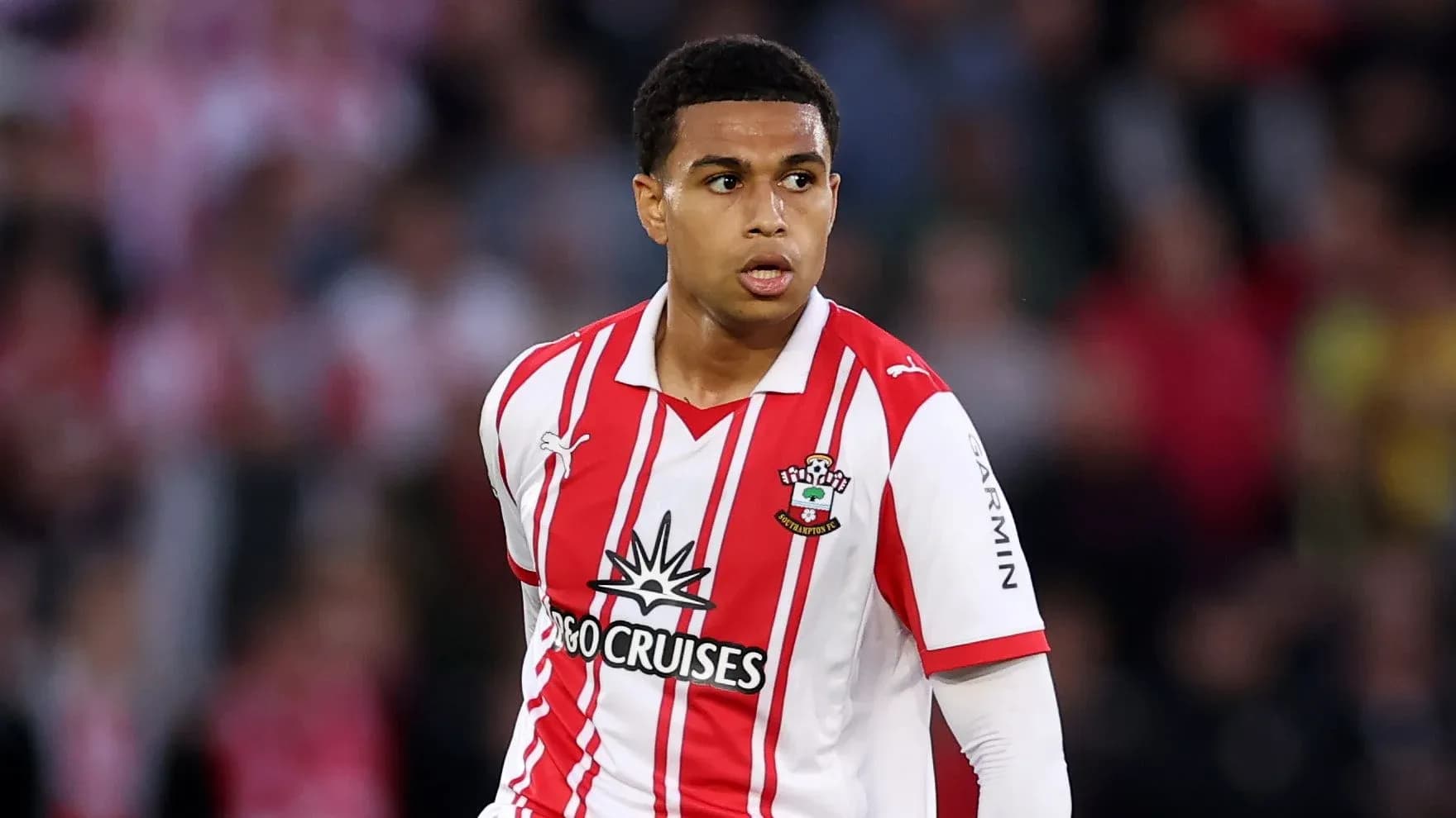 Joueur de Southampton FC en action sur le terrain