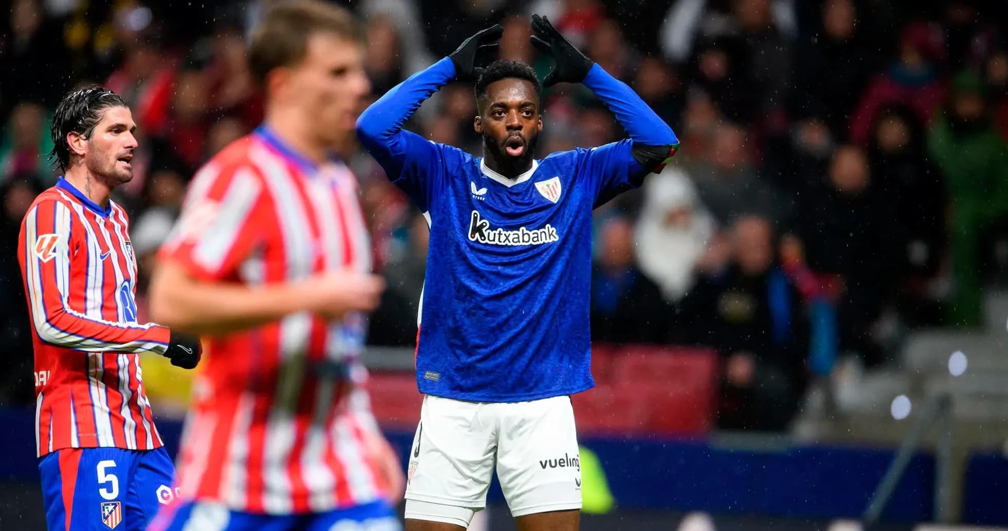 Joueurs d'Athletic Club célébrant un but