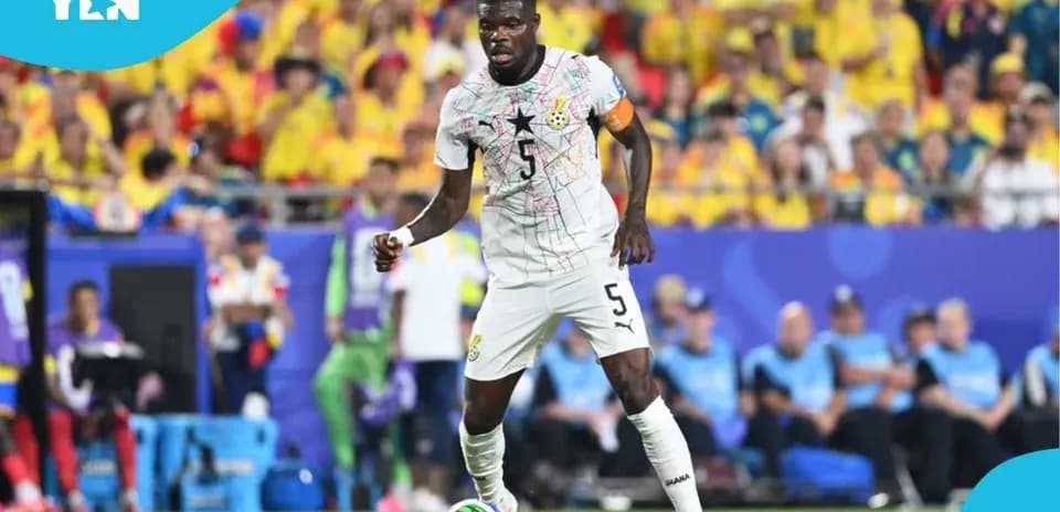 Joueur de l'équipe du Ghana en action sur le terrain