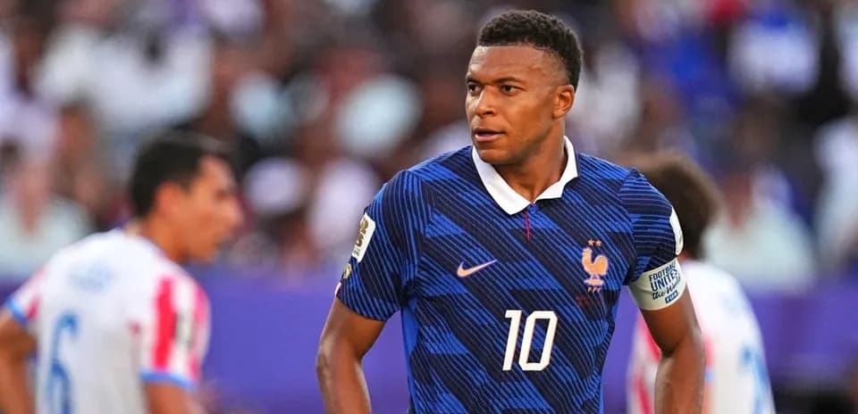 Kylian Mbappé en action lors d'un match