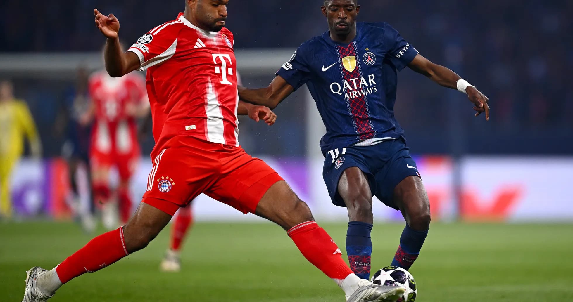 Deux joueurs en compétition lors du match