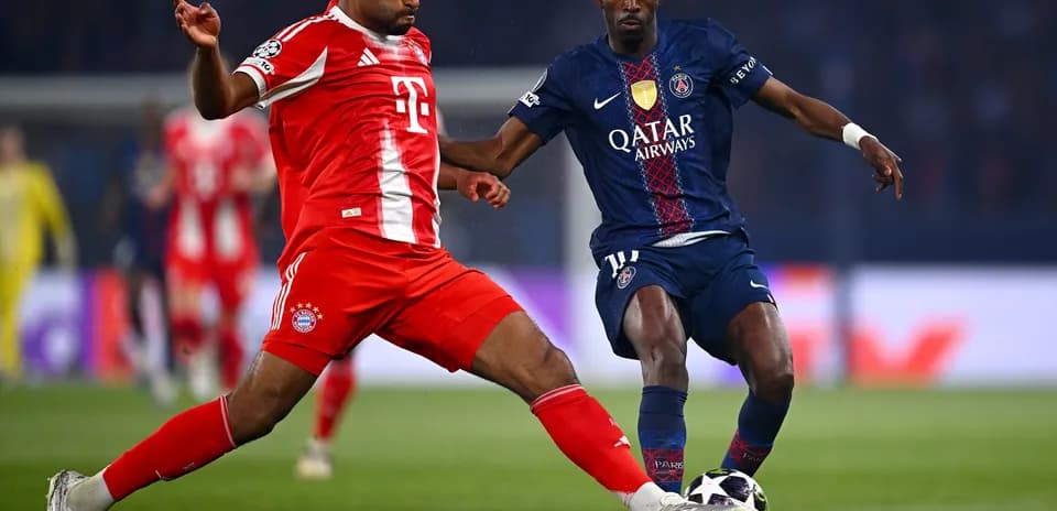 Deux joueurs en compétition lors du match