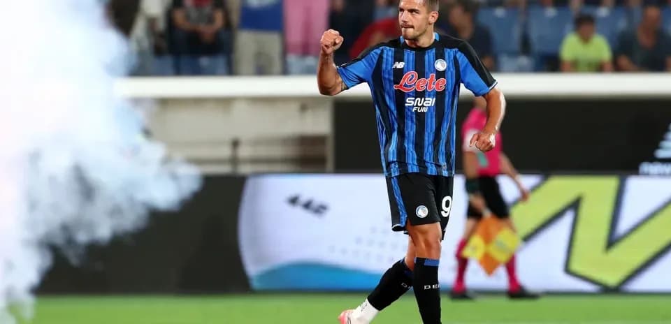 Joueur d'Atalanta célébrant un but