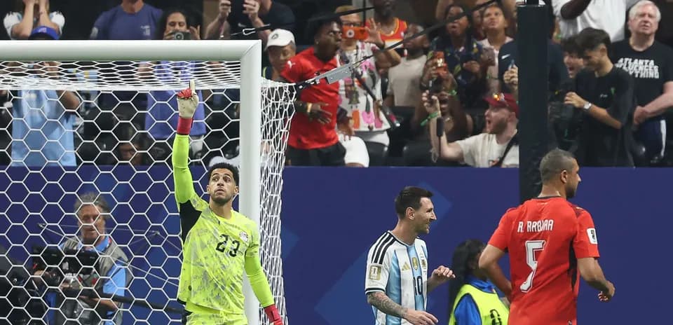 Goalkeeper celebrating a save during a match