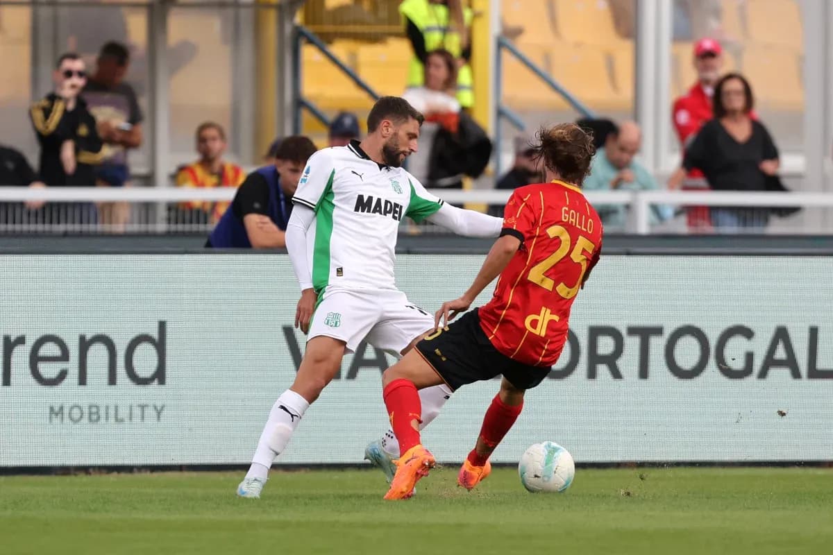 Un joueur de Sassuolo face à Lecce