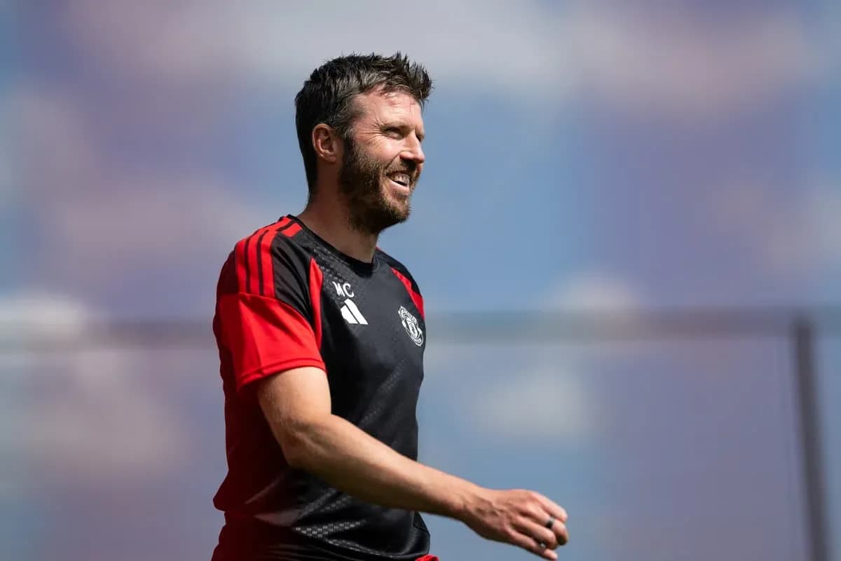 Entraîneur de Manchester United lors d'une séance d'entraînement