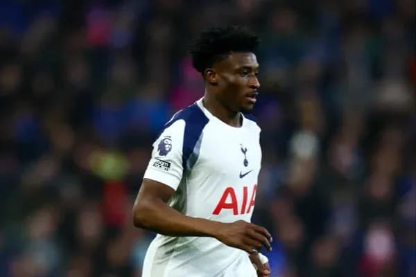 Joueur de Tottenham en action sur le terrain