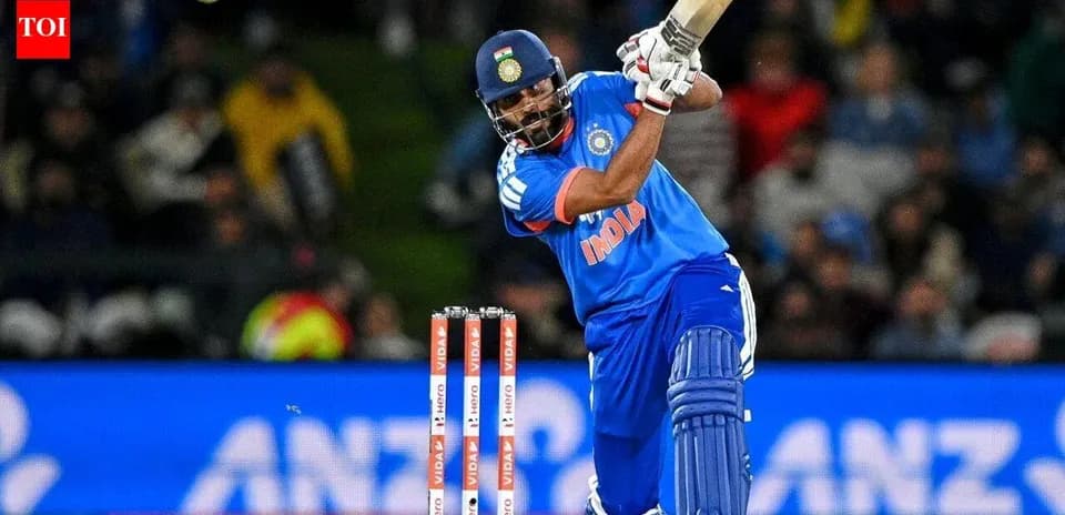 Joueur de cricket frappant la balle avec sa batte