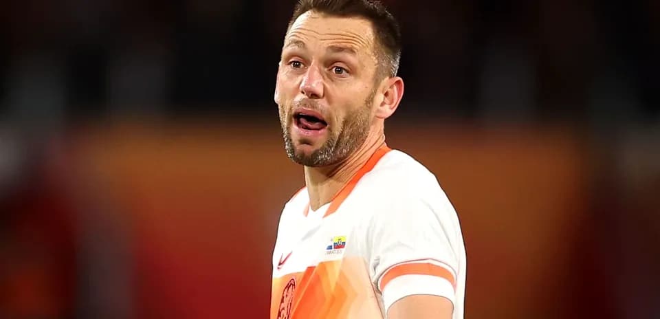 Joueur néerlandais en action sur le terrain