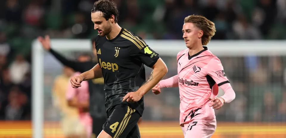 Joueur de la Juventus en action lors du match