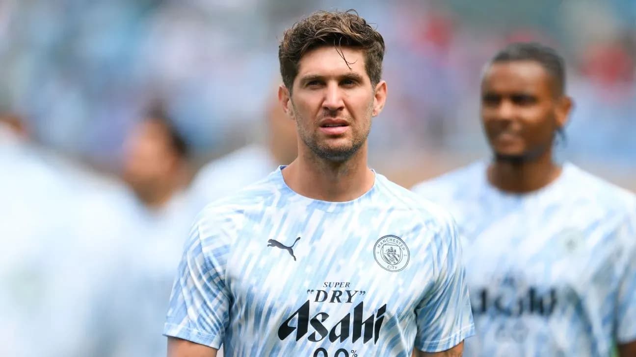 Joueur de Manchester City en tenue d'entraînement