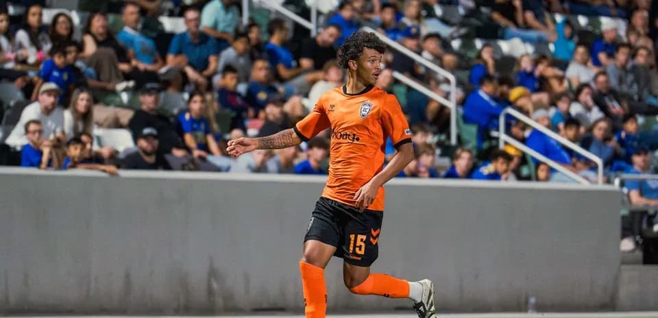 Un joueur d'Orange County SC en action
