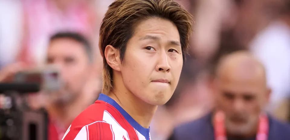 Joueur d'Atlético Madrid sur le terrain avant le match