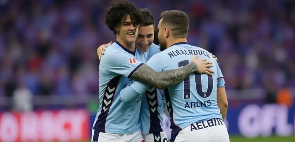 Joueurs de Celta Vigo célébrant un but