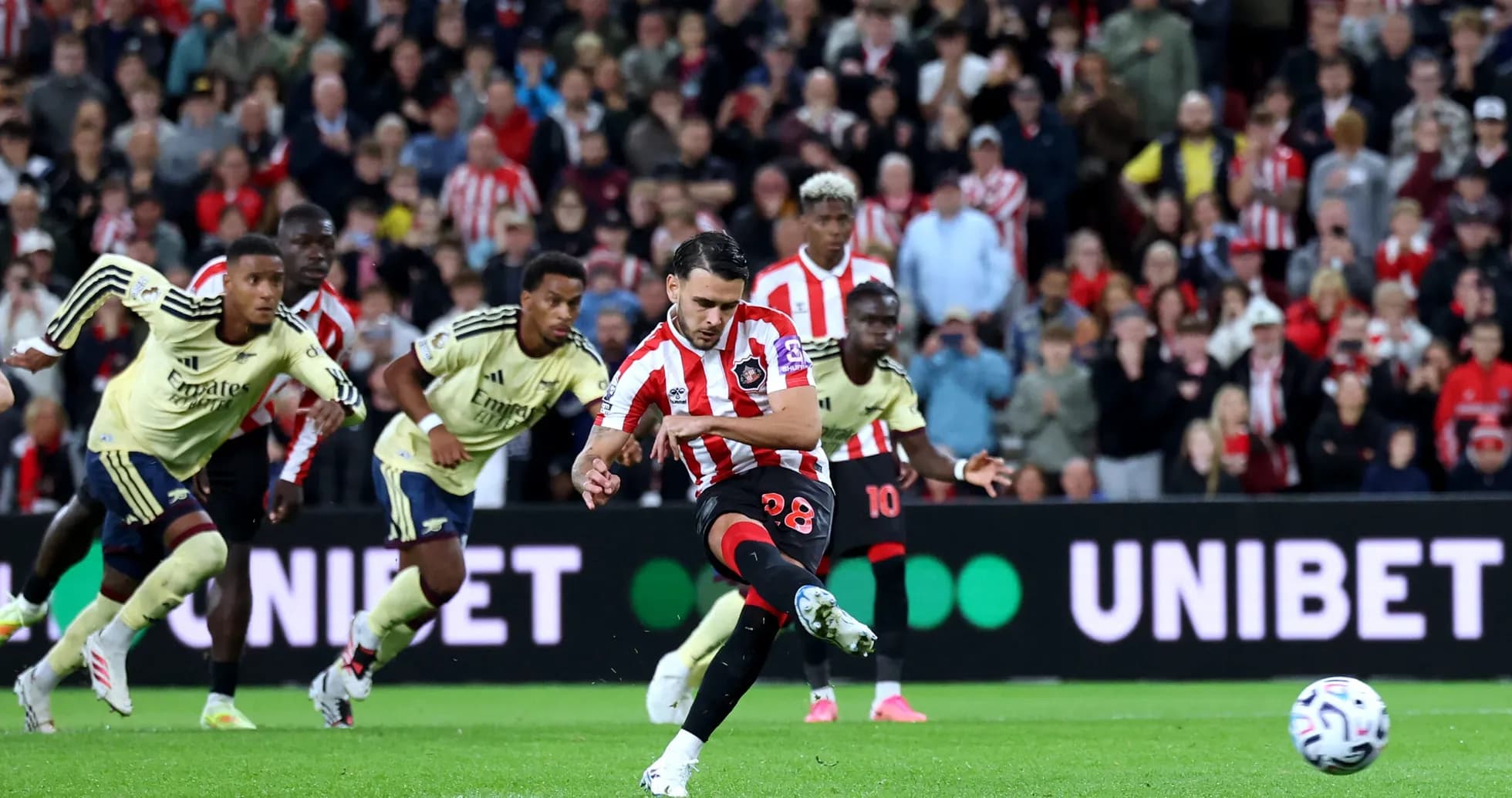 Tir de pénalité de Sunderland contre Arsenal