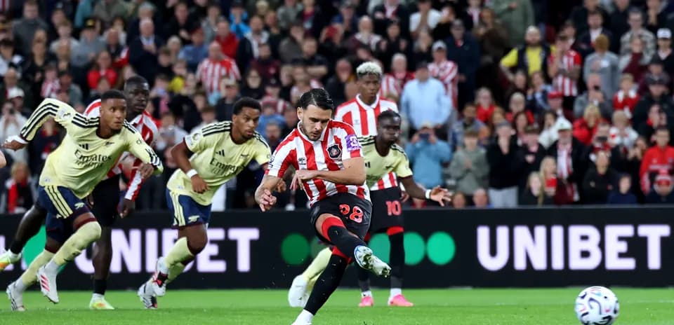 Tir de pénalité de Sunderland contre Arsenal