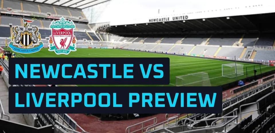 Stade de Newcastle avec logos de Newcastle et Liverpool