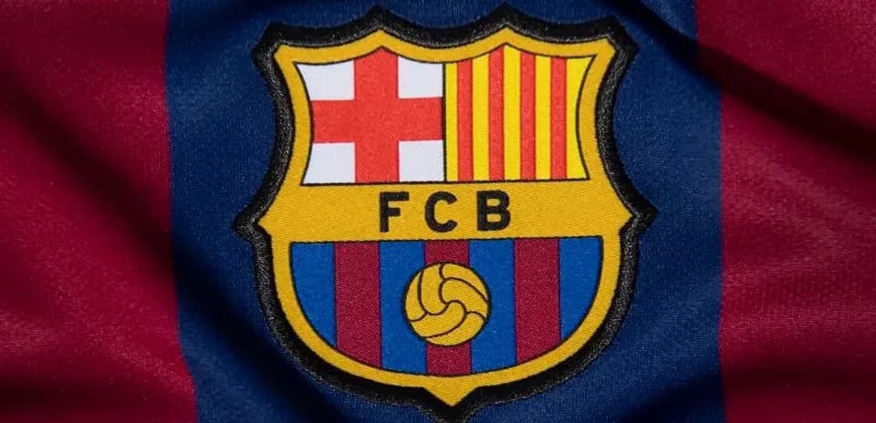 Logo du FC Barcelone sur un maillot