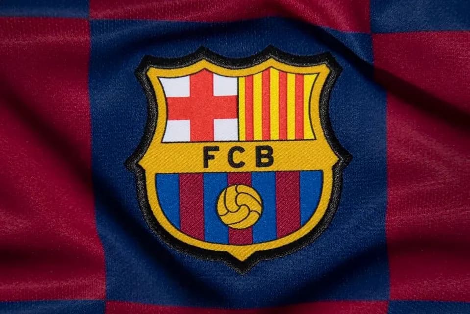 Logo du FC Barcelone sur un maillot