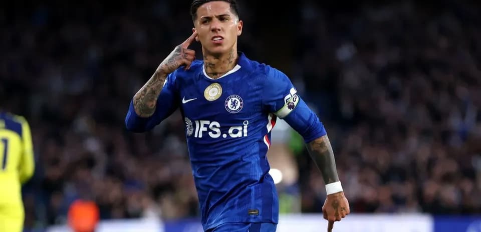 Joueur de Chelsea célébrant un but au stade