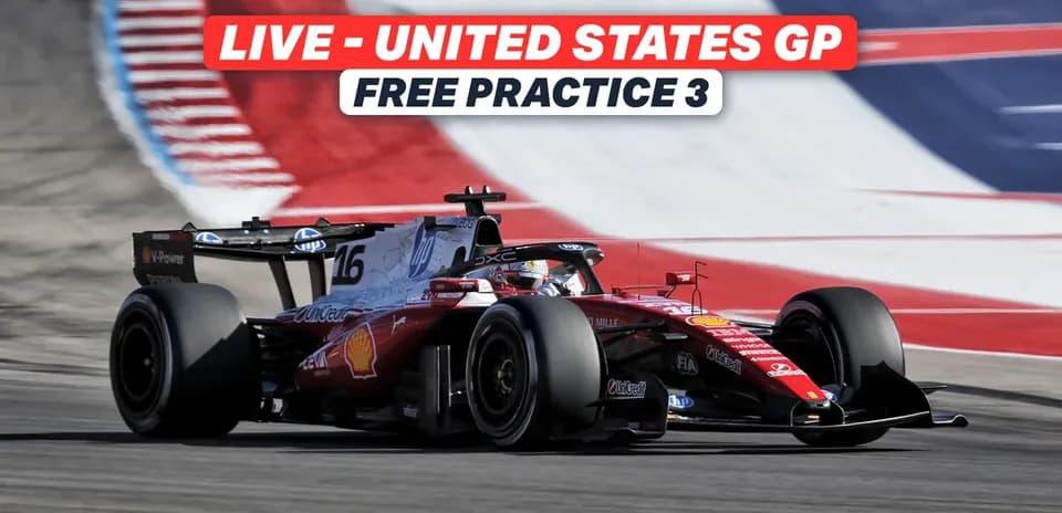 Voiture de F1 en action lors de la pratique libre 3