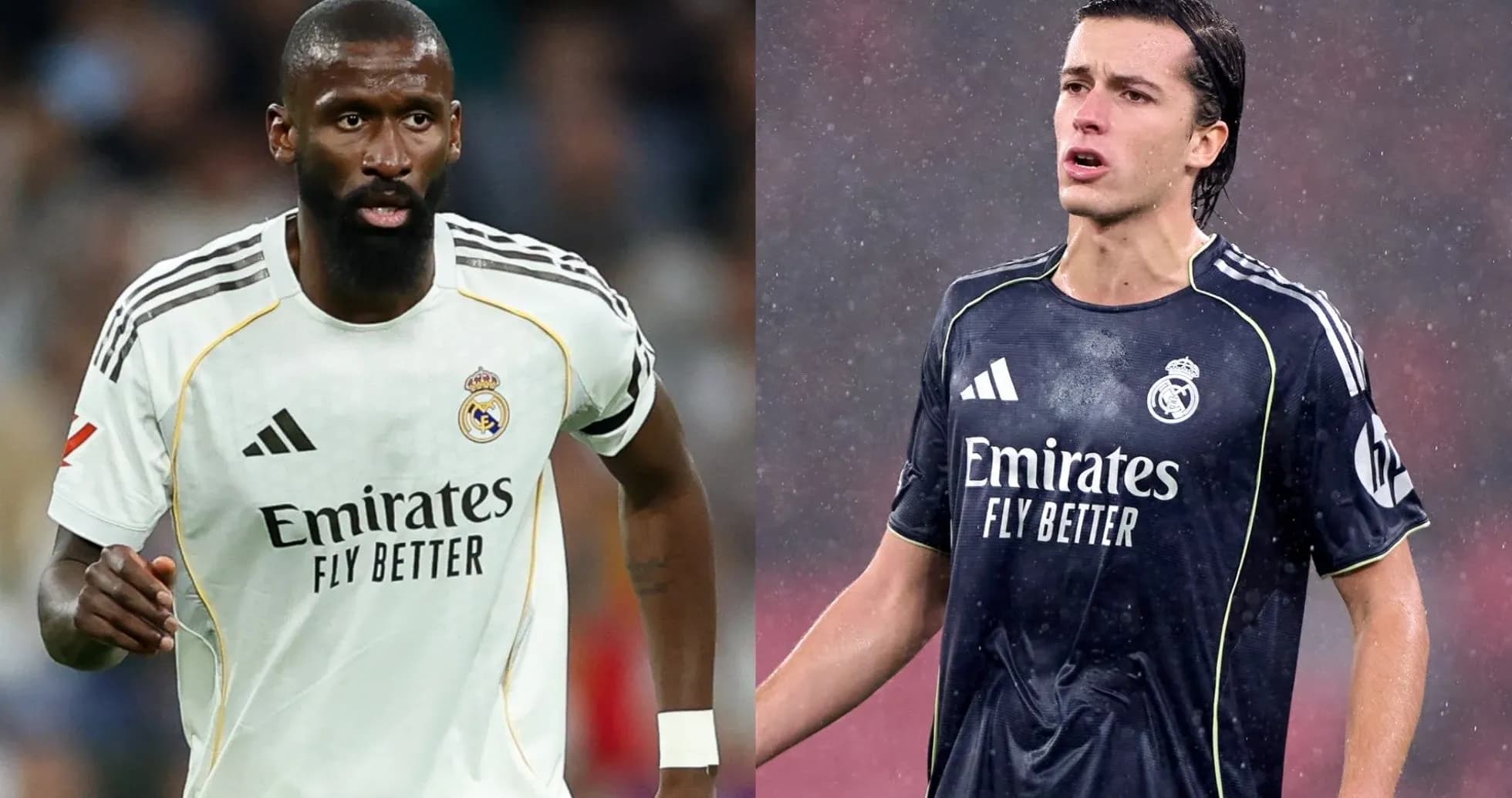 Deux joueurs de Real Madrid en action sur le terrain
