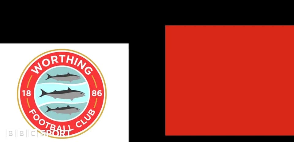 Logo de Worthing Football Club avec trois poissons