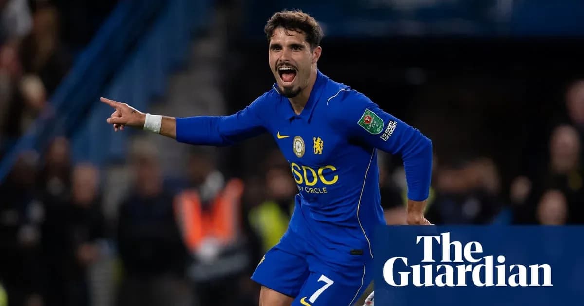 Joueur de Chelsea célébrant un but au stade