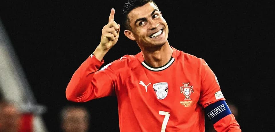 Joueur célébrant avec le maillot du Portugal