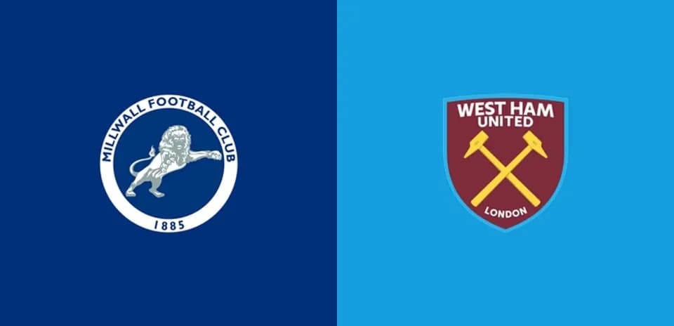Logos de Millwall et West Ham United