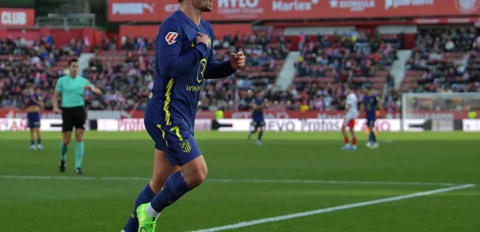Un joueur d'Atletico Madrid célébrant un but