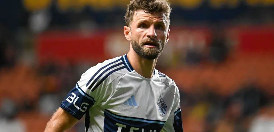 Joueur de Vancouver Whitecaps FC en action sur le terrain