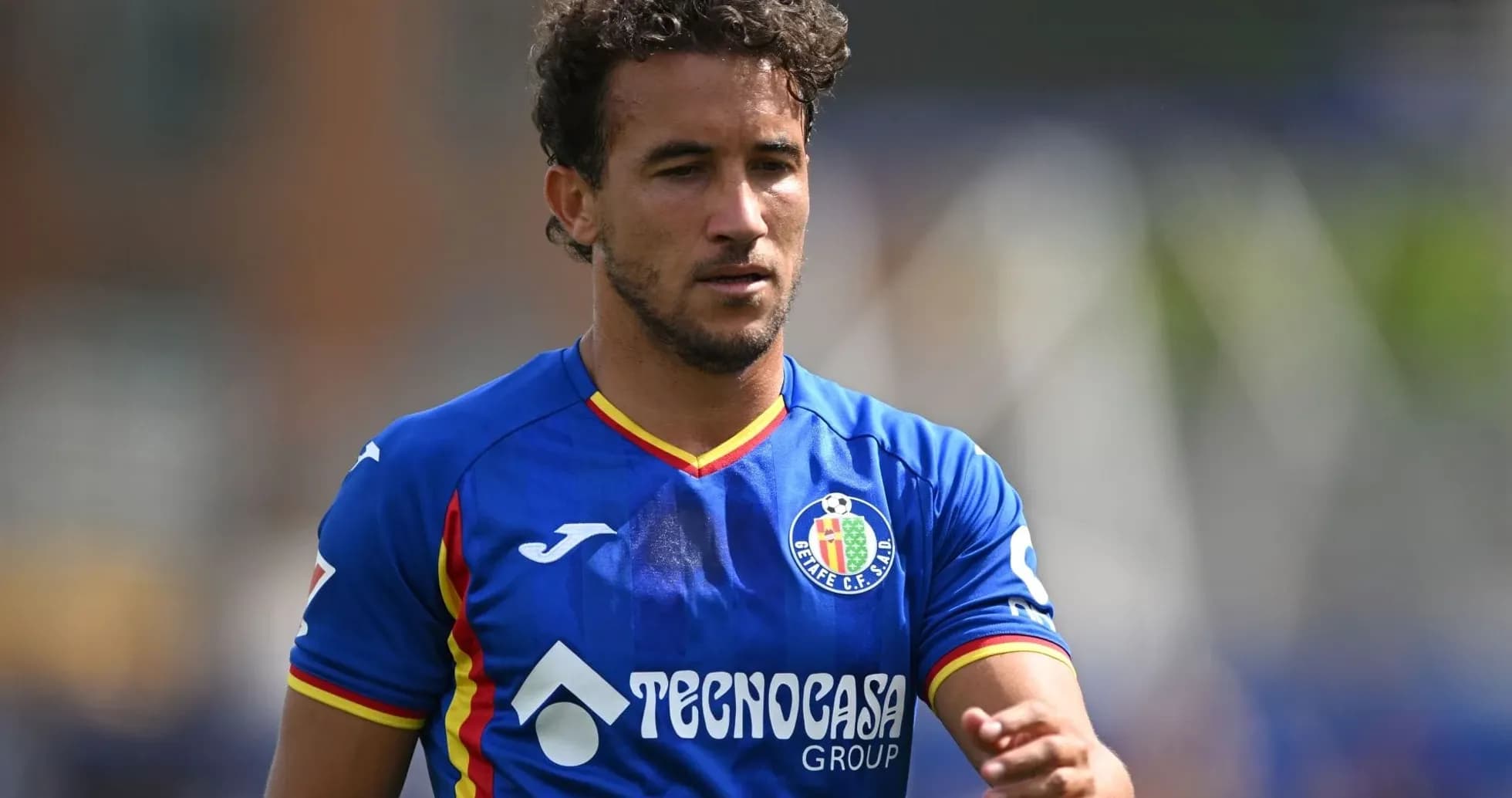 Joueur de Getafe en action sur le terrain
