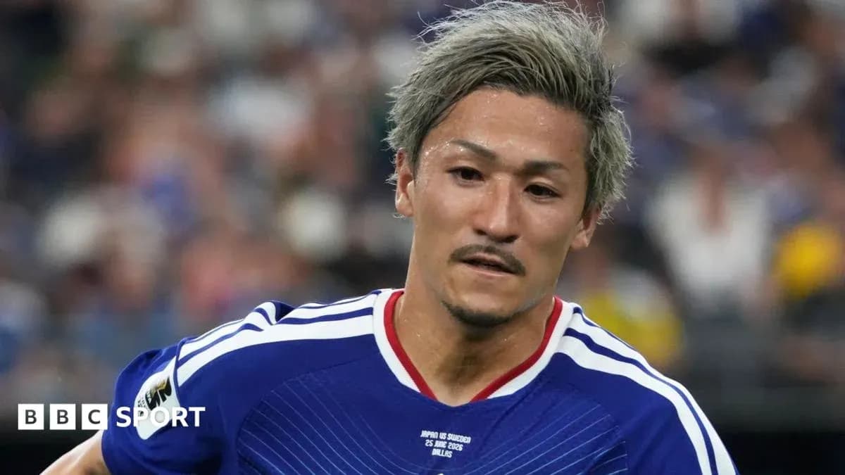 Joueur japonais en action sur le terrain