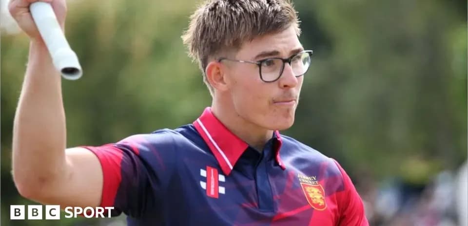 Jeune athlète tenant un bâton d'athlétisme