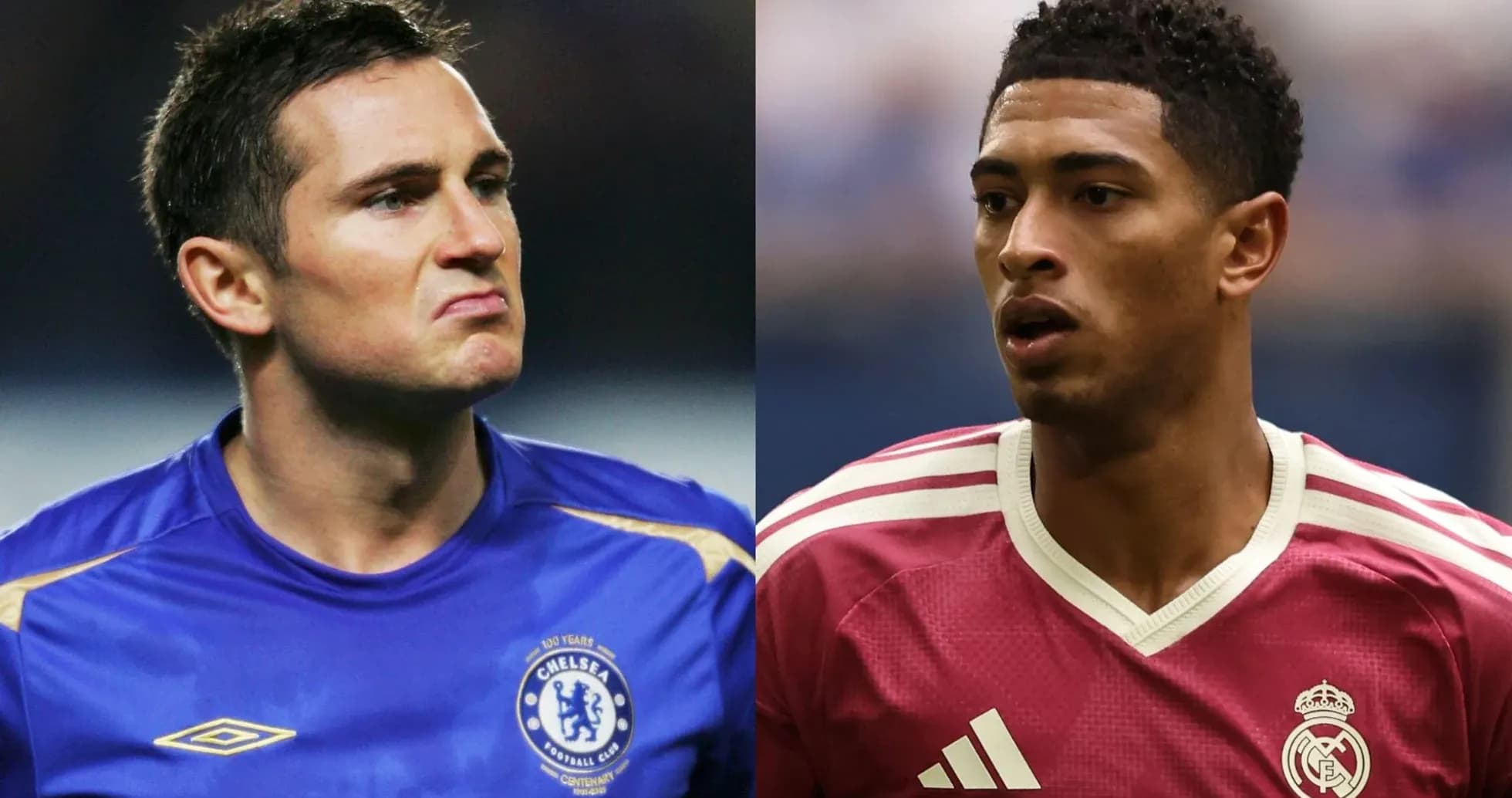 Deux joueurs en maillot de Chelsea et Real Madrid