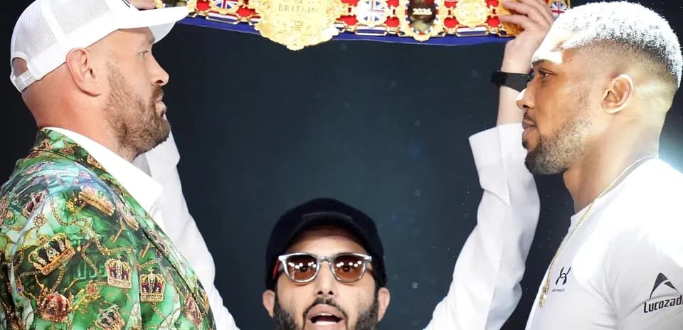 Tyson Fury and Anthony Joshua facing off for title