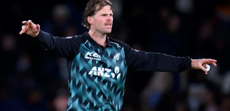 Joueur de cricket en action sur le terrain