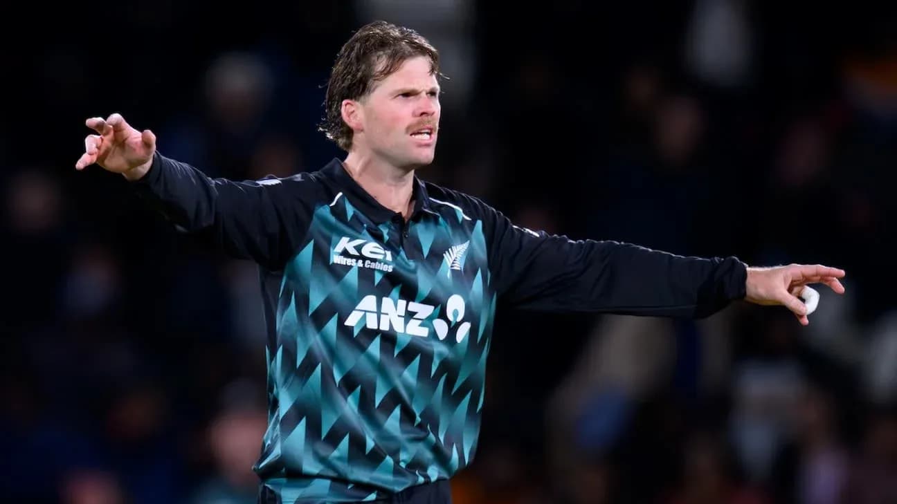 Joueur de cricket en action sur le terrain